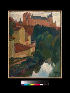 AUGUSTIN FERRANDO 1880-1957 Ferrando-010 L'Alcazar a Segovie,Espagne